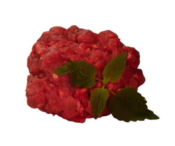gewolftes mageres Rindfleisch für die Barffütterung für Hunde